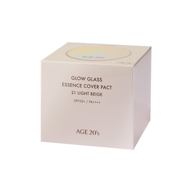 Pacto de cobertura de esencia de vidrio resplandeciente para años 20, 12,5 g, n.° 21, beige claro