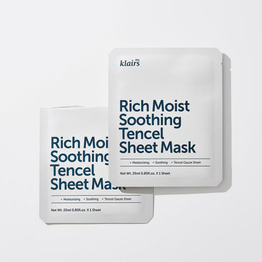 dear, klairs Rich Moist Soothing Tencel Sheet Mask 25ml