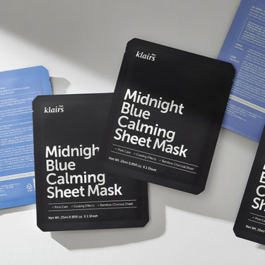 dear, klairs Midnight Blue Calming Sheet Mask 2ml