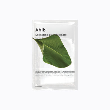 Abib Mascarilla en hoja con pH ácido suave Heartleaf Fit 1 unidad