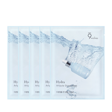 9wishes Hydra Ampoule Sheet Mask 25ml (5 sheets)