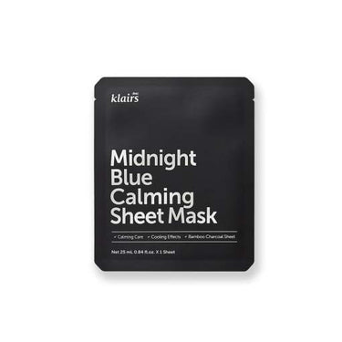 dear, klairs Midnight Blue Calming Sheet Mask 2ml