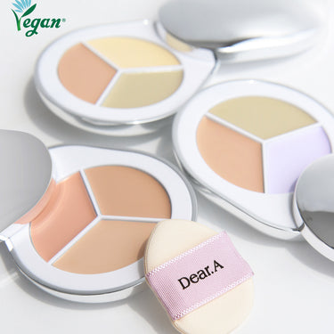 Dear.A Perfect Cover Concealer Palette + Puff Special Set 3 Optionen