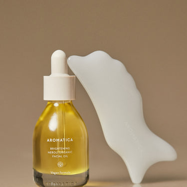 AROMATICA Organic Facial Oil & Glass Massager Kit [3 types]