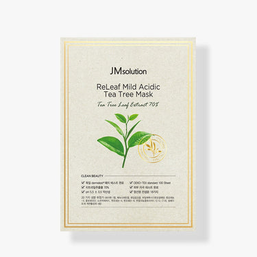JM Solution ReLeaf Mild Acidic Tea Tree Mask 30ml*10P