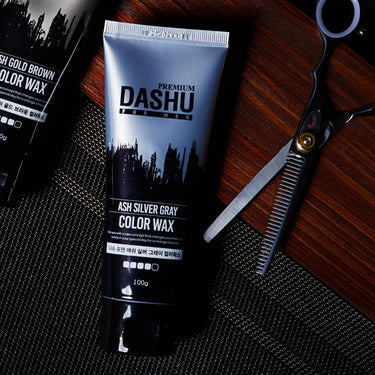 DASHU for Men Premium Ash Silver Gray Color Wax 100g