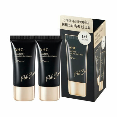 AHC Masters Aqua Rich Sun Cream 1+1 Duo Set (Collaboration with Pak Seri) AniMelodic