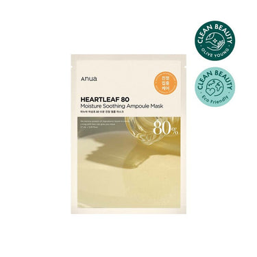 Anua Heartleaft 80% Soothing Ampoule Mask Sheet 1ea AniMelodic