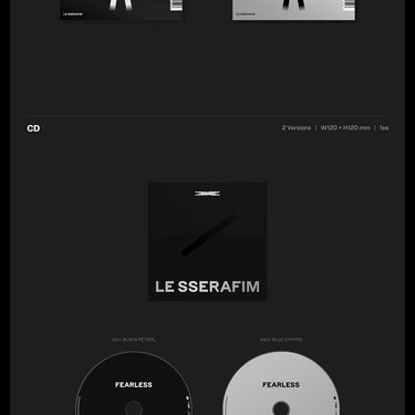 LE SSERAFIM - 1st Mini Album : FEARLESS [Select Version] AniMelodic