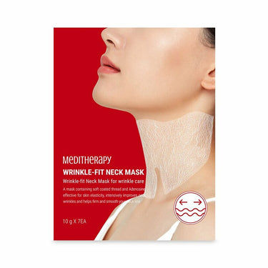 Meditherapy Wrinkle Fit Neck Mask Sheet 7P AniMelodic