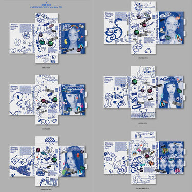 NewJeans 1st Mini Album BLUEBOOK Blue Book Attention Hype Boy Cookie [Random Version] AniMelodic