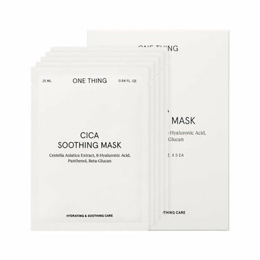ONE THING Cica Soothing Mask Sheet 5P AniMelodic