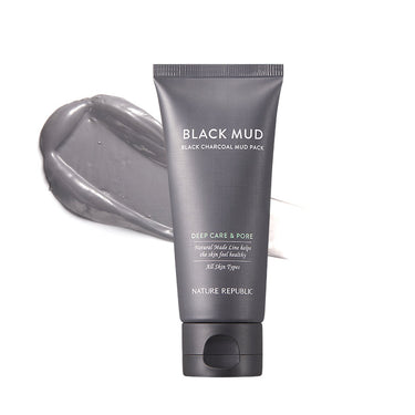 [Pore Care] Natural Made Black Charcoal Deep Pore Mud Pack AniMelodic