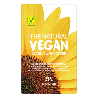 The Natural Vegan Sunflower Mask Sheet AniMelodic