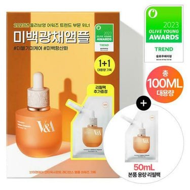 V&A BEAUTY Antioxidant Radiance Ampoule 50mL Refill Set (+50mL Refill Pack) AniMelodic