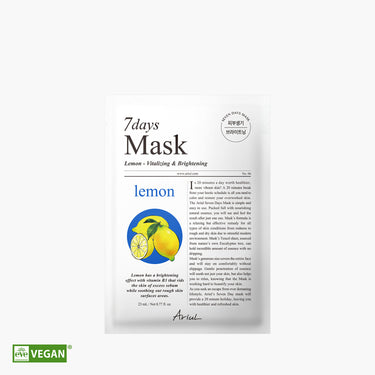 Ariul 7 Days Lemon + C Brightening Mask Sheet