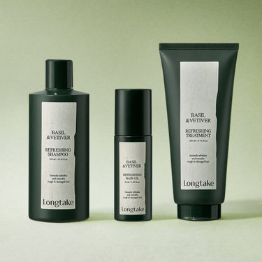 Longtake Shampoo+Treatment+Oil Set [3 Types]